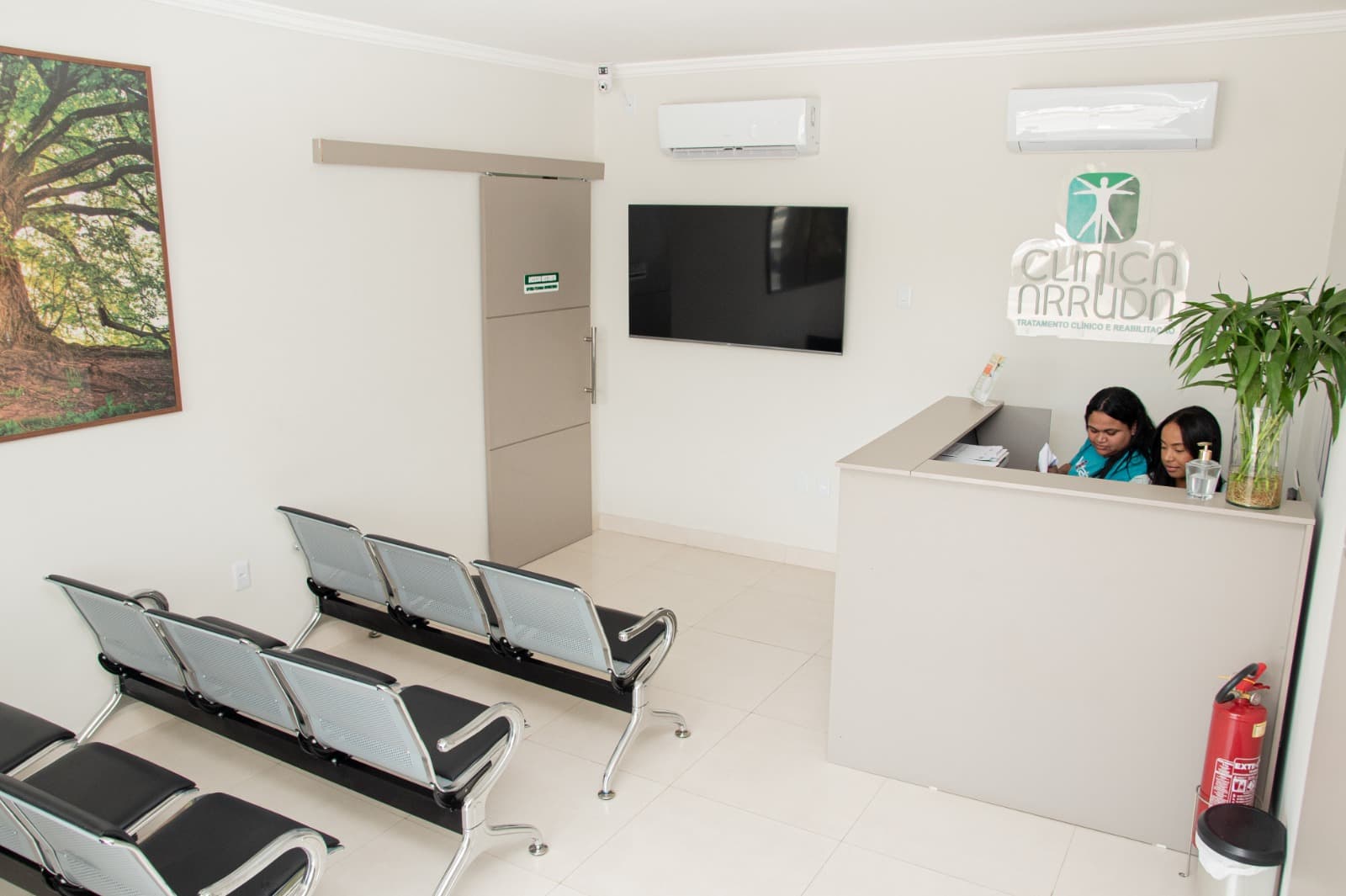 Recepção da clínica